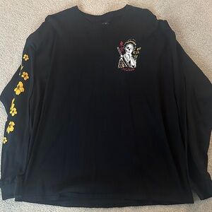 Riot Society Japan Black Long Sleeve T-Shirt